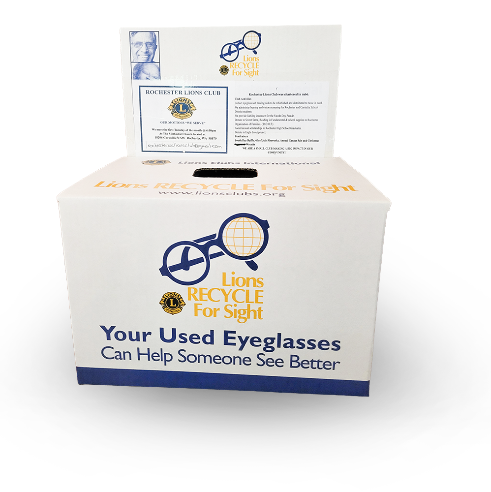 eye and earwear Donation box